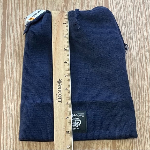 Timberland Men’s Cuffed Beanie Winter Hat Lightweight T100354C 451 Navy NWT - Picture 10 of 14